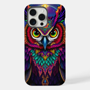 Celestial Owl Art: Starry Galaxy Cosmos iPhone 15 Pro Max Case