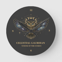 Celestial Owl Cosmic Guardian