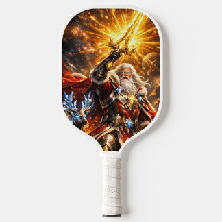 Celestial Paladin of the Eternal Light Pickleball Paddle