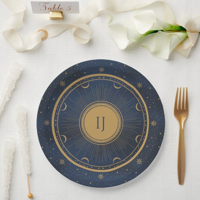 celestial  paper plate (Wedding)