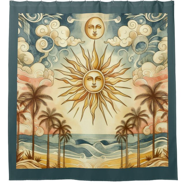 Celestial Paradise Shower Curtain (Front)