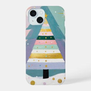Celestial Pastel Christmas Tree iPhone 15 Case