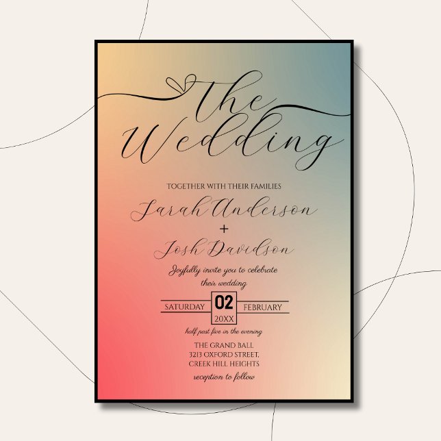 Celestial Pastel Colourful Gradient Elegant Invitation (Creator Uploaded)