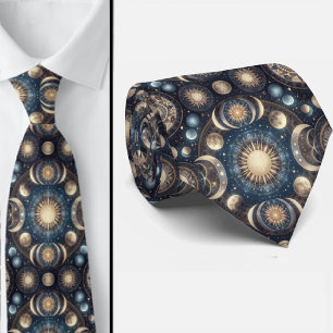 Celestial Pattern Diamond Tie