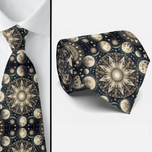 Celestial Pattern Diamond Tie