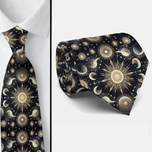 Celestial Pattern Diamond Tie