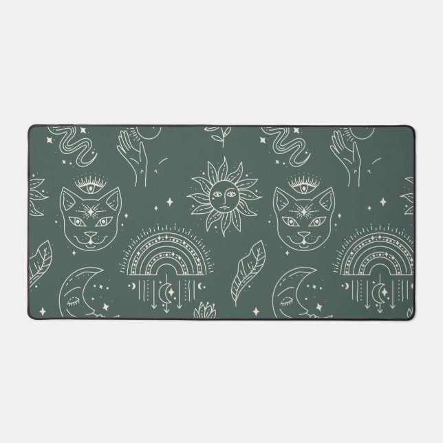 celestial pattern of third-eye cats desk mat (Front)