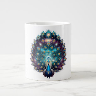 Celestial Peacock Cosmic Art Coffee Mug