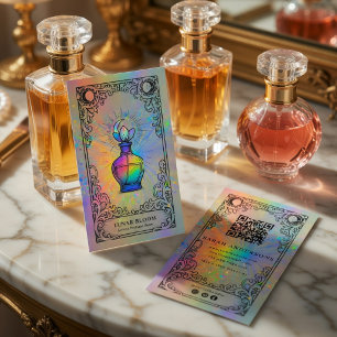 Celestial Perfume Holographic Luxury Business Card