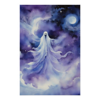 Celestial Phantasm - Enigmatic Ghost Poster