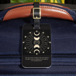 Celestial Phases: Luggage Tags Inspired by Moonlit