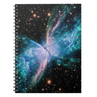 Celestial Photo Aqua Butterfly Nebula Notebook