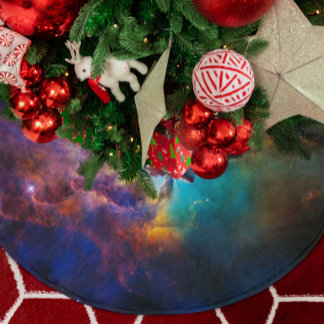 Celestial Photo Lagoon Nebula Brushed Polyester Tree Skirt