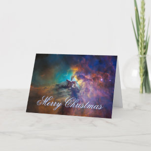 Celestial Photo Lagoon Nebula Holiday Card
