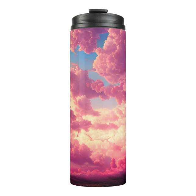 Celestial Pink Sky Thermal Tumbler (Front)