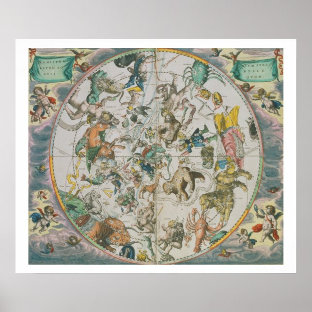 Celestial Planisphere Showing the Signs of the Zod (Front)