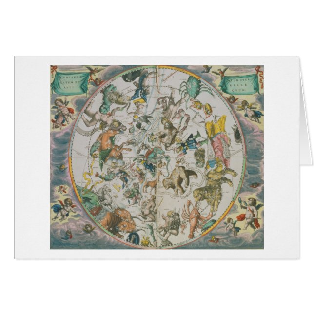 Celestial Planisphere Showing the Signs of the Zod (Front Horizontal)