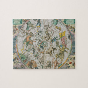 Celestial Planisphere Showing the Signs of the Zod Jigsaw Puzzle