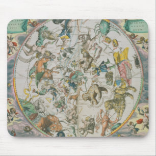 Celestial Planisphere Showing the Signs of the Zod Mouse Mat