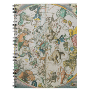 Celestial Planisphere Showing the Signs of the Zod Notebook