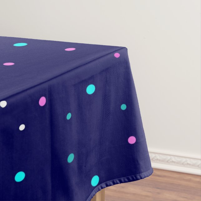 Celestial Polka Dots Tablecloth (In Situ)