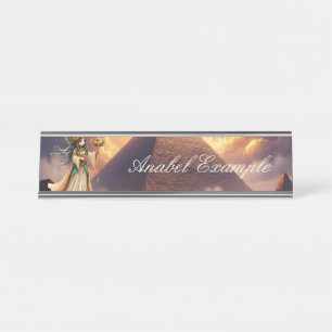 Celestial Priestess of the Golden Pyramid. Desk Name Plate