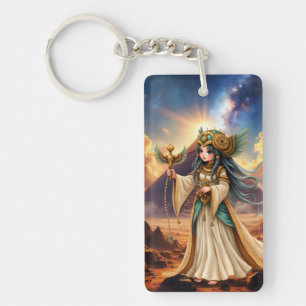 Celestial Priestess of the Golden Pyramid. Key Ring
