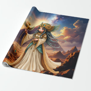 Celestial Priestess of the Golden Pyramid. Wrapping Paper