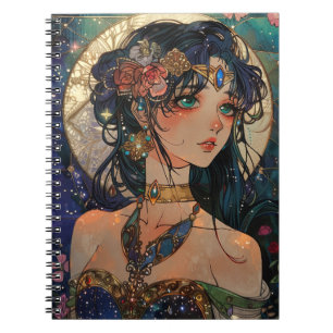 Celestial Princess - Blues and Blooms Notebook