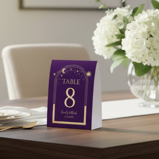 Celestial Purple Gold Elegant Modern Wedding (Creator Uploaded)