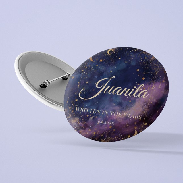 Celestial Quinceañera, custom 6 Cm Round Badge (Creator Uploaded)