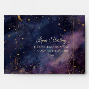 Celestial Quinceañera, custom Envelope