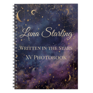 Celestial Quinceañera, custom Notebook