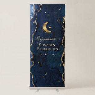 Celestial Quinceanera Vertical Retractable Banner