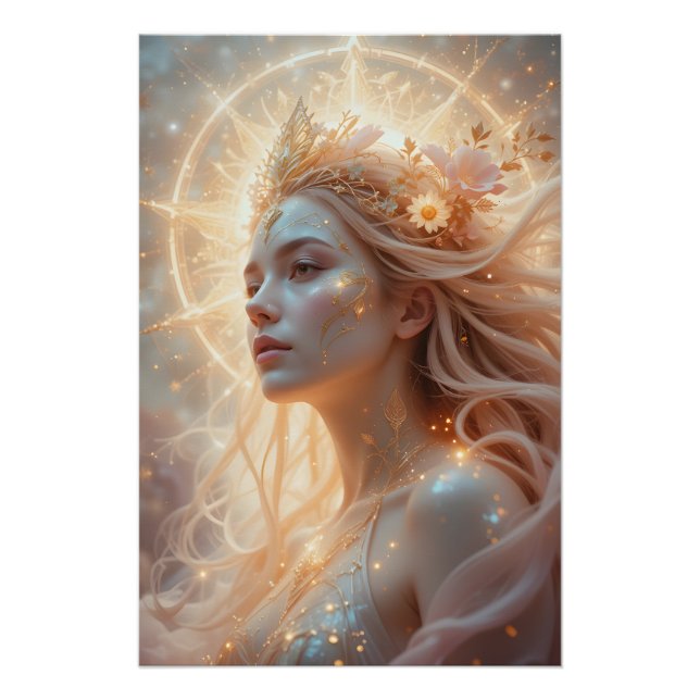 Celestial Radiant Goddess Poster (Front)