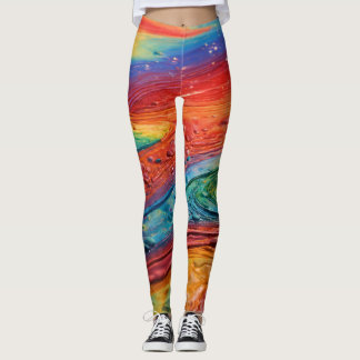 "Celestial Rainbow Dreams: Y2K Aesthetic Leggings" Leggings