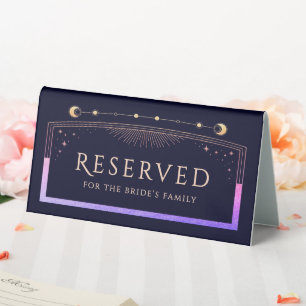 Celestial Rainbow Navy Blue Reserved Wedding