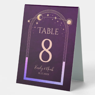 Celestial Rainbow Plum Sun Moon Stars Wedding 