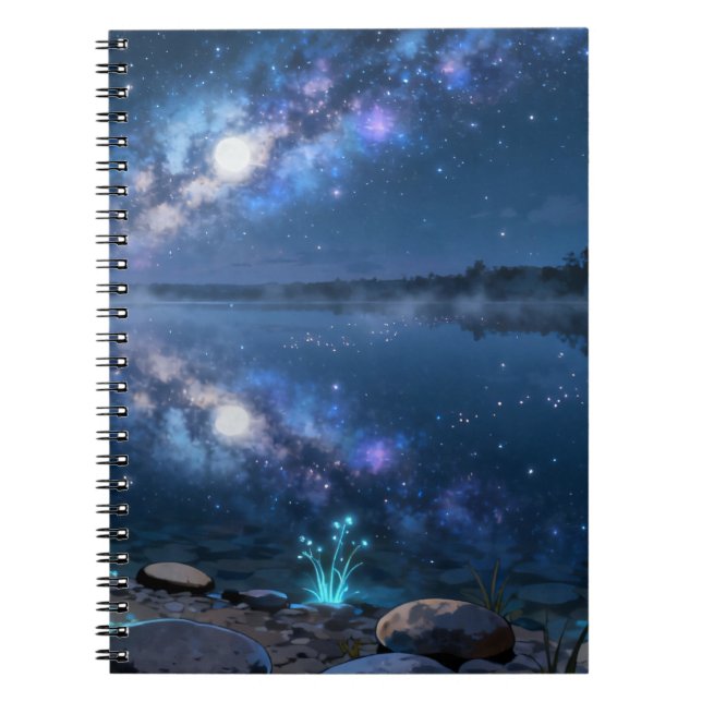 Celestial Reflection Spiral Notebook (Front)