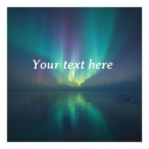 Celestial Reflections – Personalized Aurora Boreal Photo Print