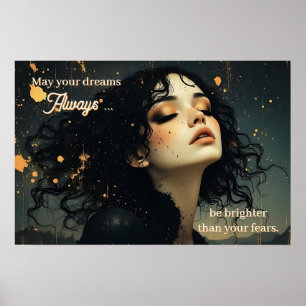 Celestial Reverie / Stardust & Shadows Quote Poster