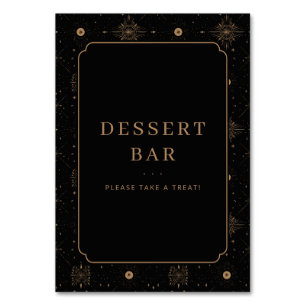 Celestial Romance Wedding Table Number