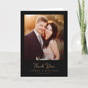 Celestial Romance Wedding Thank You Card