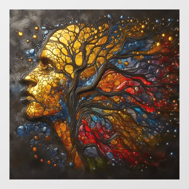 Celestial Roots of Life Poster Window Cling (Sheet)