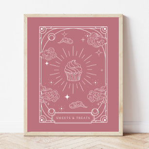 Celestial Rose Baby Shower Sweets & Treats Sign