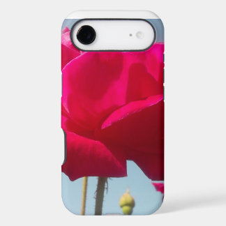Celestial Rose | Beautiful Red Bloom Against Blue 