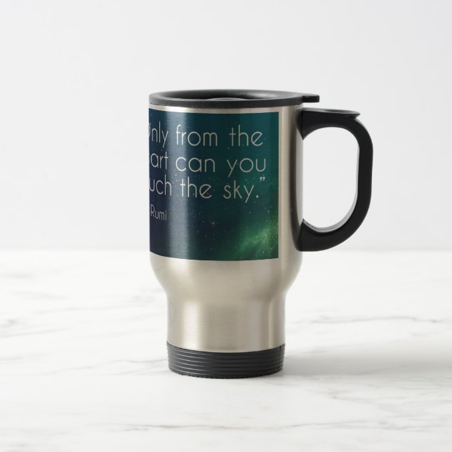 Celestial Rumi Quote Travel Mug (Right)