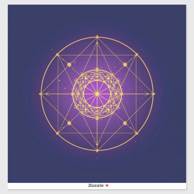 Celestial Sacred Mandala – Mystic Geometry (Sheet)