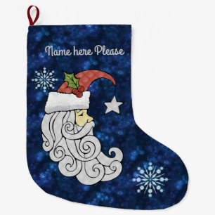 Celestial Santa Large Christmas Stocking