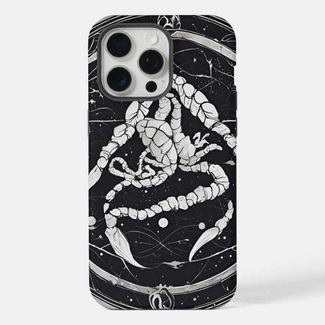 Celestial Scorpio Zodiac Sign iPhone Case (Back)